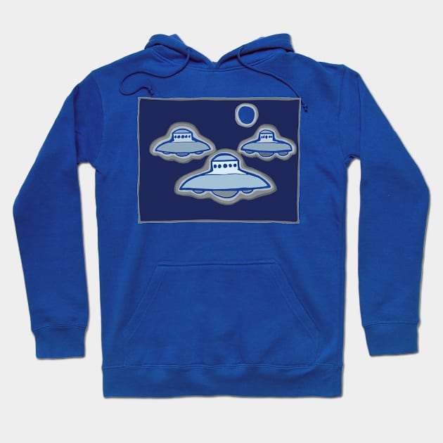 Three Sky Watchers Hoodie by JSnipe